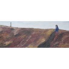 Musings Paintings the lighthouse oil on box canvas [ready to hang] 690mm X 230mm Unframed 