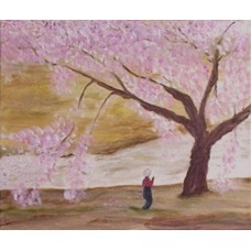 Musings Paintings blossom oil on canvas box 305mm x 254mm Unframed 
