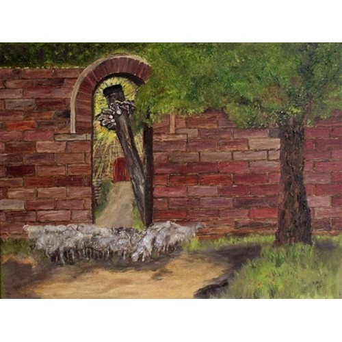 The flock   oil on canvas 405mm x 305mm Unframed for Home and Office by artist C K Purandare