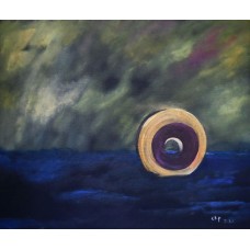 Modern Art Paintings a wheel Oil on Box Canvas 600 mm X 600 mm Unframed, Ready to Hang Painting for Sale
