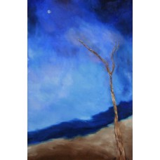 Modern Art Paintings asking for the moon Oil on Box Canvas 510 mm x 755 mm Unframed, Ready to hang 