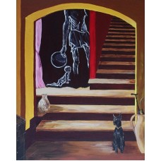 Social Paintings It's a Dog's Life Acrylic on Canvas 735 mm X 890 mm Framed 