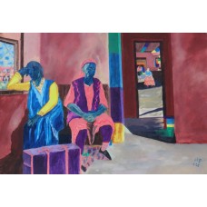 Contemporary Paintings fellow travellers Oil on Oil Paper 420mm X 295mm Unframed 
