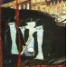 moon in the gutter  Oil on Box Canvas 500 mm X 700 mm Unframed,  Ready to Hang for Home and Office by artist C K Purandare