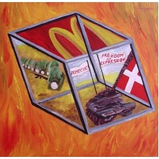 Political Paintings the incompatibles Acrylic painting  on hardboard 607mm x 607mm Unframed 