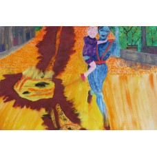 Contemporary Paintings woman and child Oil on Oil Paper 420mm X 295mm Unframed 